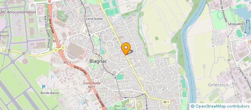 localisation de l'entreprise RB JEROME à BLAGNAC