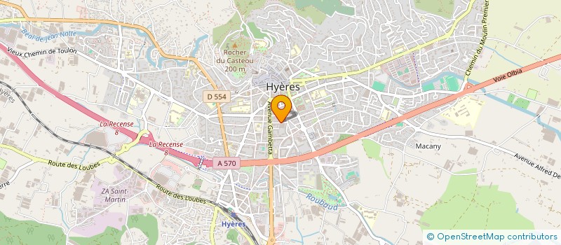 localisation de l'entreprise RB KONSULTING à HYERES
