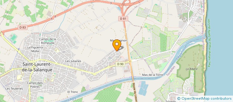 localisation de l'entreprise RB LAS HORTES  SAINT-LAURENT-DE-LA-SALANQUE