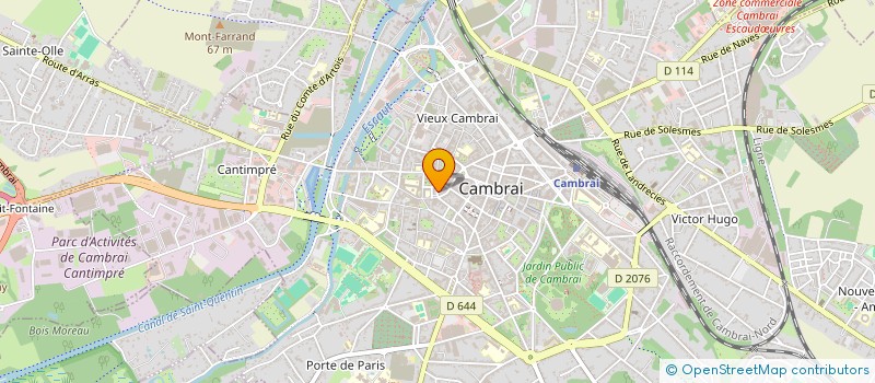 localisation de l'entreprise RB LE SAINT CLOUD  CAMBRAI