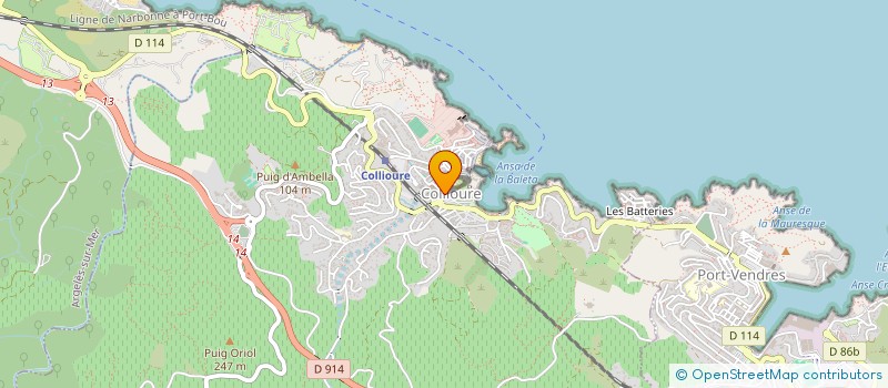 localisation de l'entreprise RB LEADS  COLLIOURE