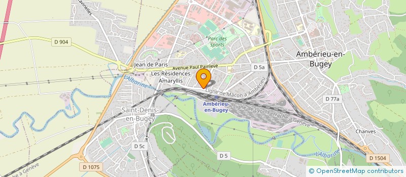 localisation de l'entreprise RB MENUISERIES  AMBERIEU-EN-BUGEY