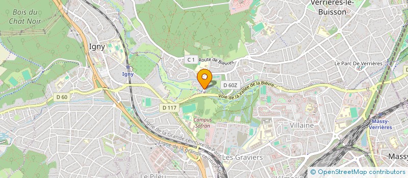 localisation de l'entreprise RB&MG SAS  VERRIERES-LE-BUISSON