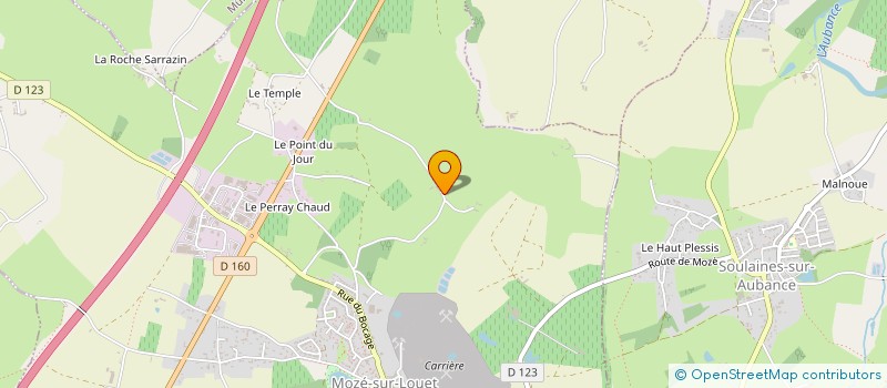 localisation de l'entreprise RB MORIN  MOZE-SUR-LOUET