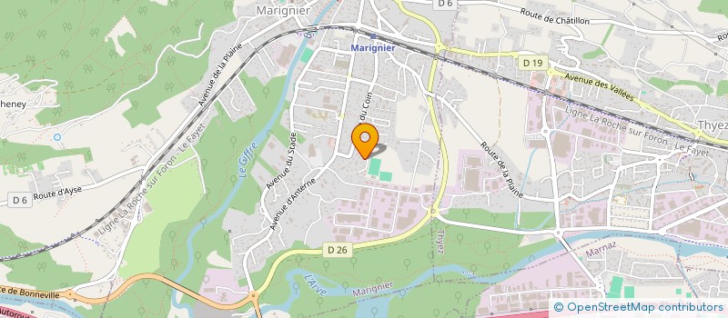 localisation de l'entreprise RB PATRIMOINE à MARIGNIER