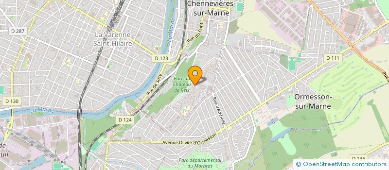 localisation de l'entreprise RB PERSONAL TRAINING  CHENNEVIERES-SUR-MARNE