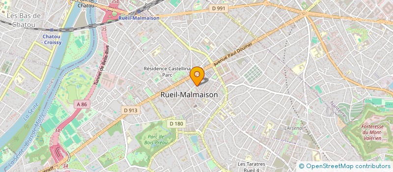 localisation de l'entreprise RB PRESSING à RUEIL-MALMAISON
