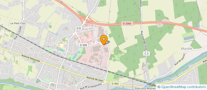 localisation de l'entreprise RB PROCONSEIL à CHECY