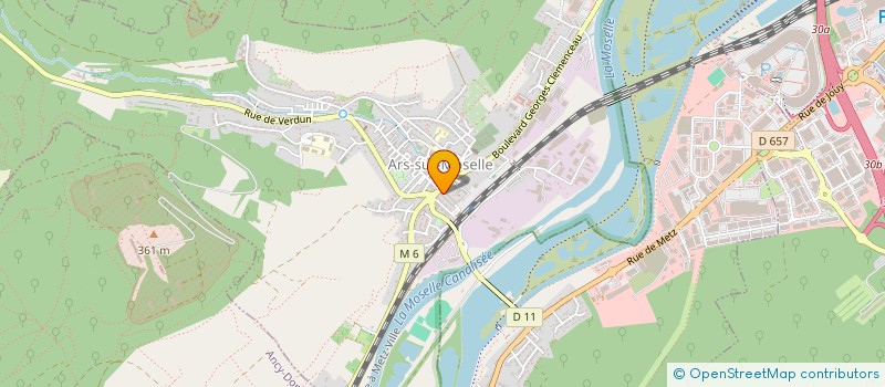 localisation de l'entreprise RB PROD à ARS-SUR-MOSELLE