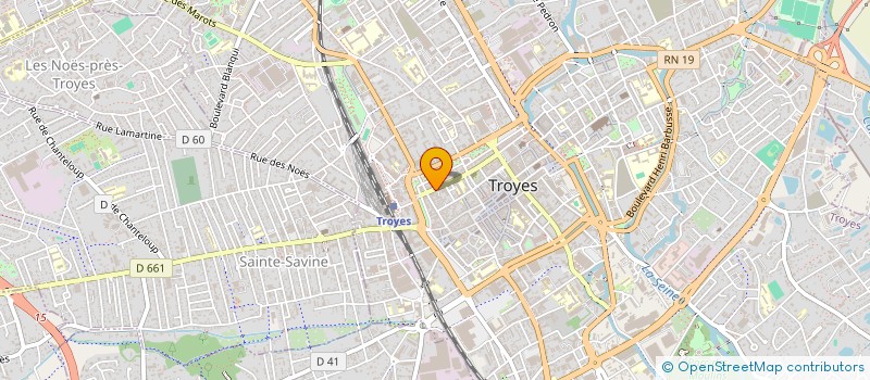 localisation de l'entreprise RB PROJETS à TROYES