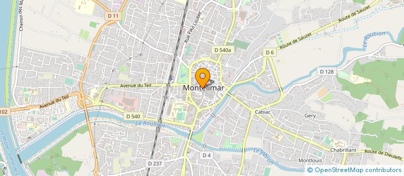 localisation de l'entreprise RB REGENC'BAR à MONTELIMAR