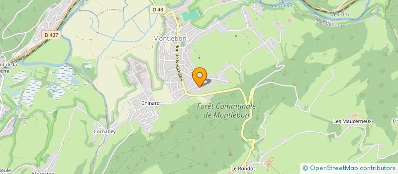 localisation de l'entreprise RB RENOVATION  MONTLEBON