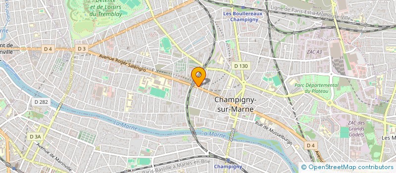 localisation de l'entreprise RB RENOVATION à CHAMPIGNY-SUR-MARNE