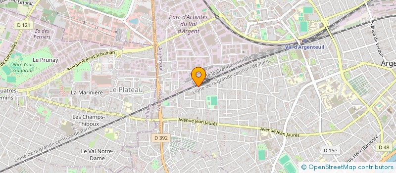 localisation de l'entreprise RB RENT  ARGENTEUIL