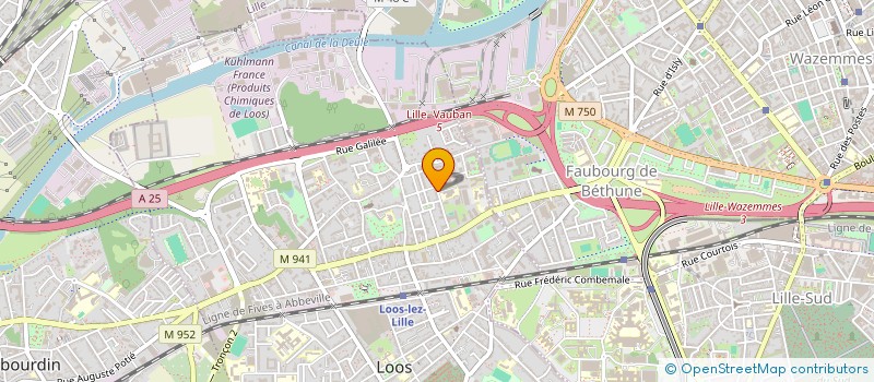 localisation de l'entreprise RB SCI  LOOS