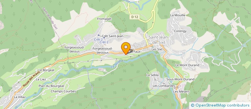 localisation de l'entreprise RB SERVICES à SAINT-JEAN-DE-SIXT