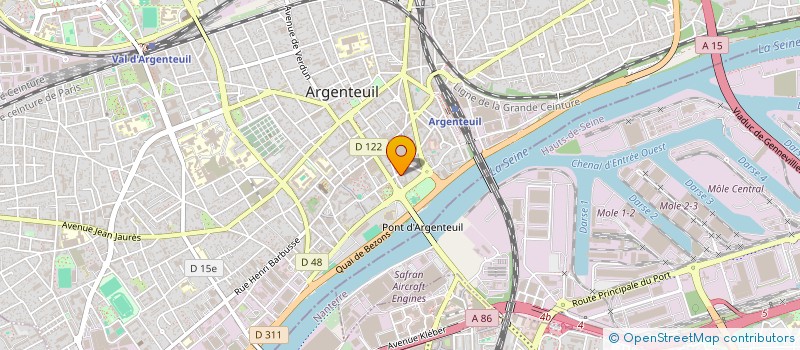 localisation de l'entreprise RB SERVICES  ARGENTEUIL