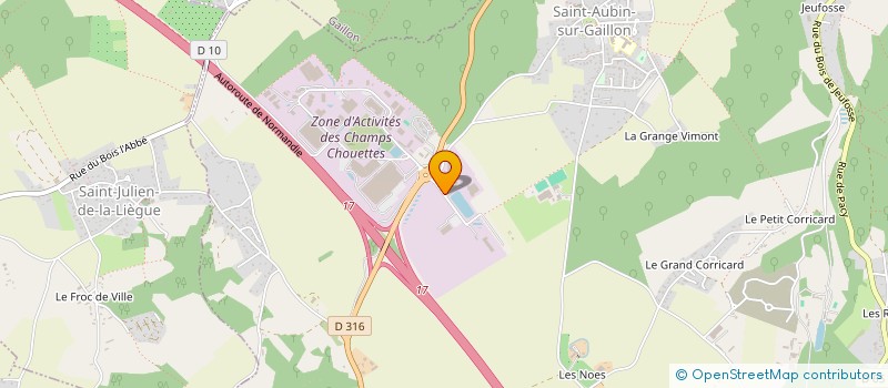 localisation de l'entreprise RB SERVICES SARL  SAINT-AUBIN-SUR-GAILLON