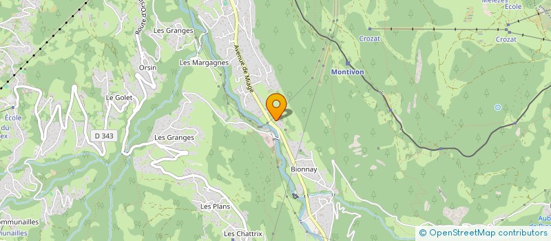 localisation de l'entreprise RB SPORT NATURE  SAINT-GERVAIS-LES-BAINS