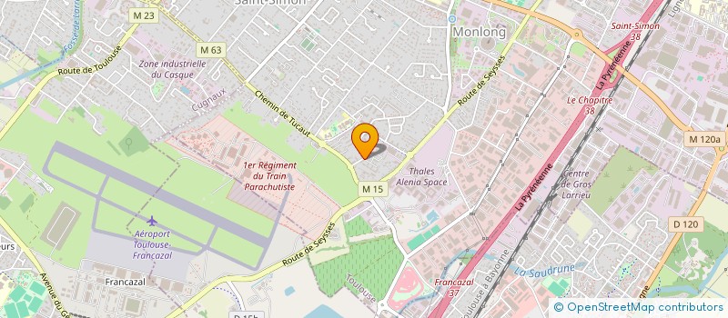 localisation de l'entreprise RB TRANSPORT  TOULOUSE