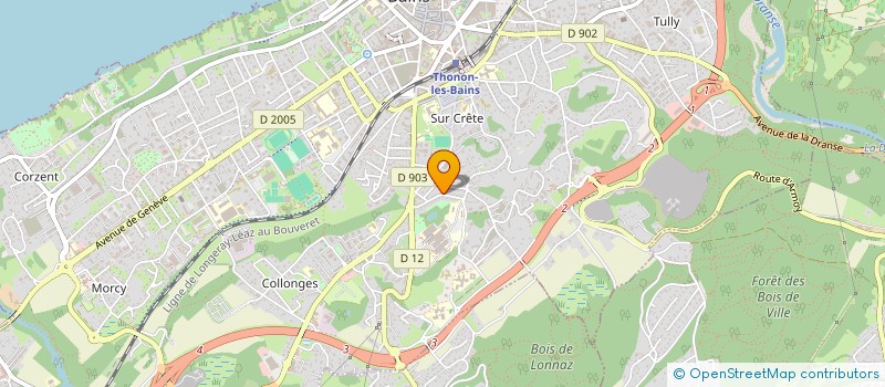 localisation de l'entreprise RB VISION à THONON-LES-BAINS
