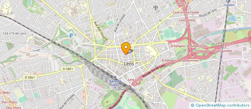 localisation de l'entreprise RB1  LENS