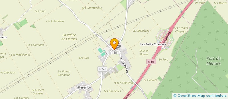 localisation de l'entreprise RB2  VILLERBON