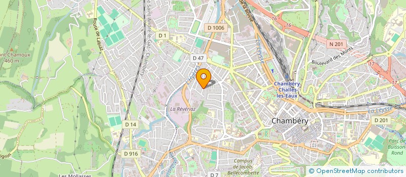 localisation de l'entreprise RB2C HOLDING  CHAMBERY