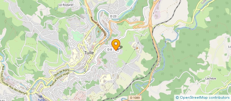 localisation de l'entreprise RB2W  TULLE