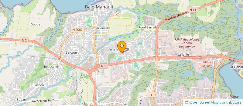 localisation de l'entreprise RB50  BAIE-MAHAULT