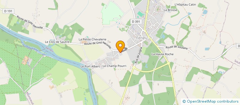 localisation de l'entreprise RB7  FENEU