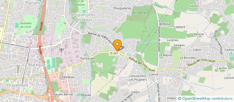 localisation de l'entreprise RBA  ARTIGUES-PRES-BORDEAUX