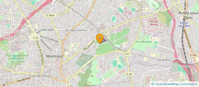 localisation de l'entreprise RBA EXPORT à MONTREUIL