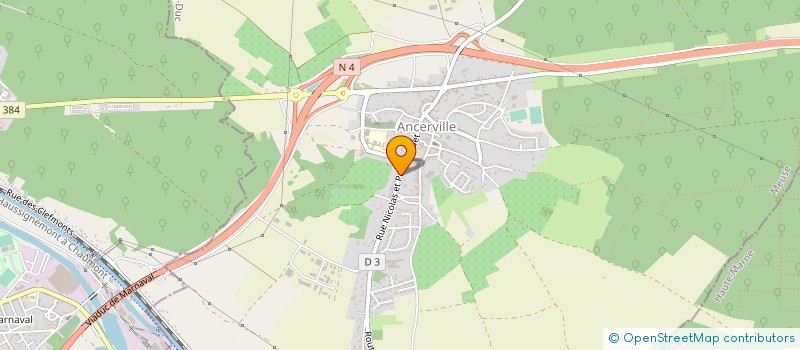 localisation de l'entreprise RBAM à ANCERVILLE