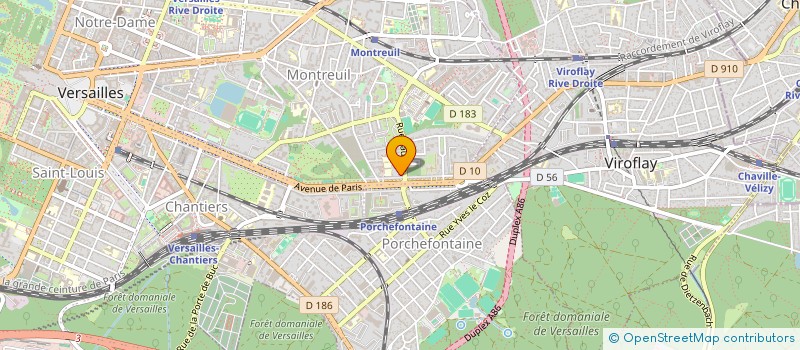 localisation de l'entreprise RBAT à VERSAILLES