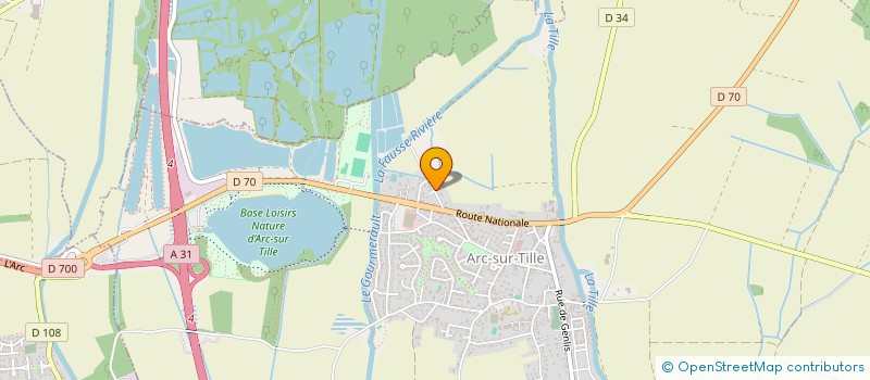 localisation de l'entreprise RBBH  ARC-SUR-TILLE