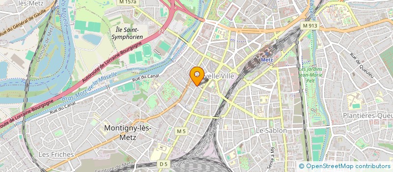 localisation de l'entreprise RBBM INVEST  METZ