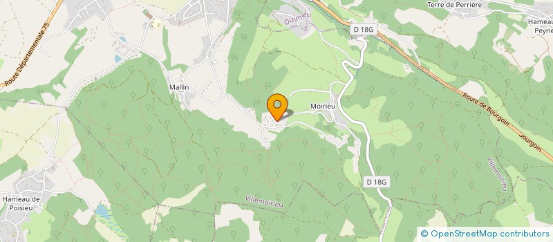 localisation de l'entreprise RBC  VILLEMOIRIEU