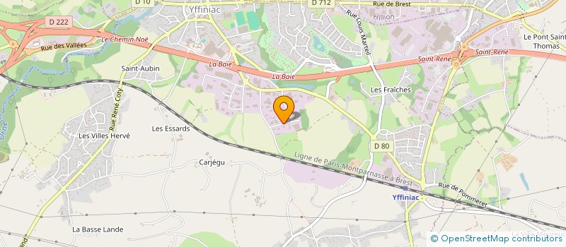 localisation de l'entreprise RBC INVEST à YFFINIAC