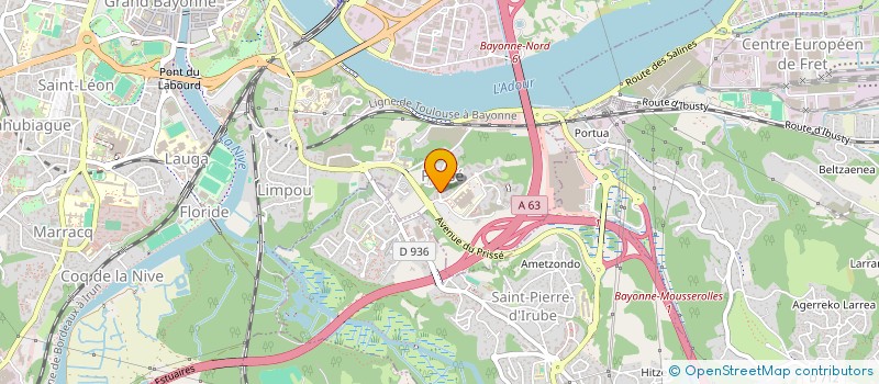 localisation de l'entreprise RBCN à BAYONNE