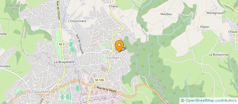 localisation de l'entreprise RBCO IMMO  SORBIERS