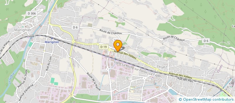 localisation de l'entreprise RBD  THYEZ