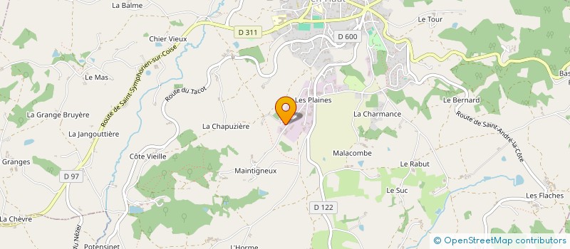 localisation de l'entreprise RBDH HYDRAULICS à SAINT-MARTIN-EN-HAUT