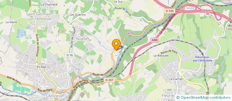 localisation de l'entreprise RBDH NUELLES à SAINT-GERMAIN-NUELLES