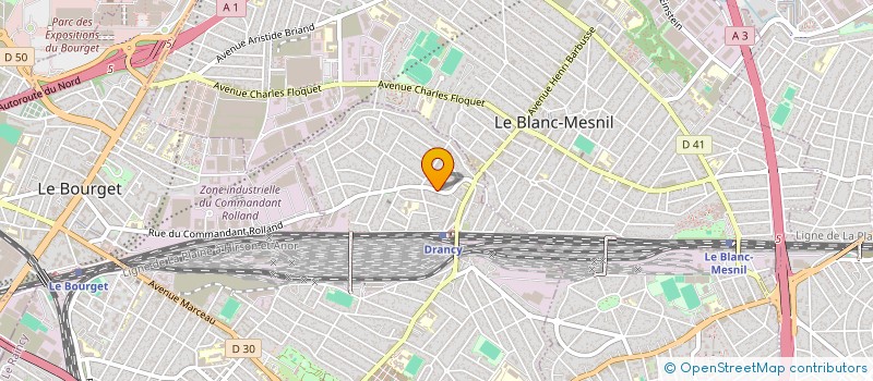 localisation de l'entreprise RBE à DRANCY