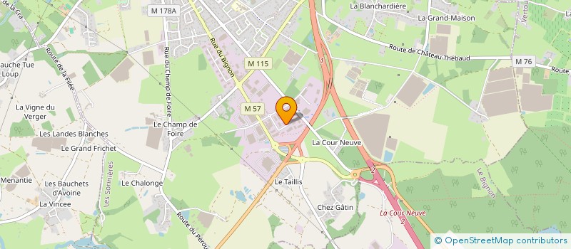localisation de l'entreprise RBE ELECTRICITE à LES SORINIERES