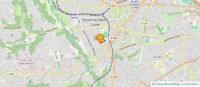 localisation de l'entreprise RBE ETUDES ET CONSEILS à TASSIN-LA-DEMI-LUNE