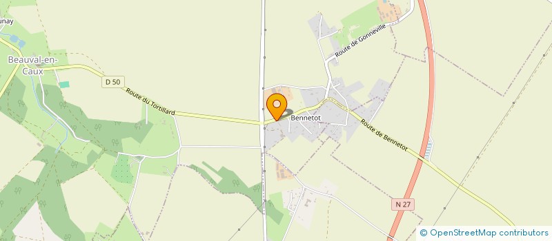 localisation de l'entreprise RBEN à BEAUVAL-EN-CAUX