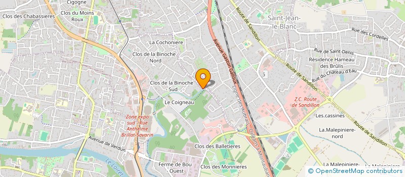 localisation de l'entreprise RBF à ORLEANS