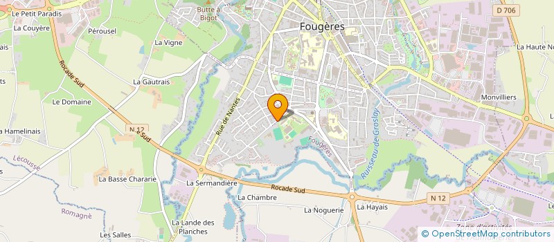 localisation de l'entreprise RBF & F.EAT à FOUGERES
